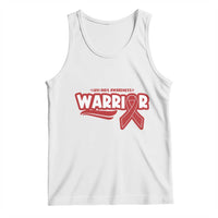HIV Awareness Warrior Tank Top Red Ribbon Support Gift - Wonder Print Shop