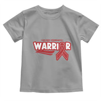HIV Awareness Warrior Toddler T Shirt Red Ribbon Support Gift - Wonder Print Shop
