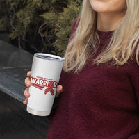 HIV Awareness Warrior Tumbler Cup Red Ribbon Support Gift - Wonder Print Shop