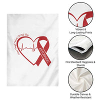 Never Forget World AIDS Day Garden Flag Red Ribbon HIV Awareness Gift - Wonder Print Shop