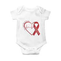 Never Forget World AIDS Day Baby Onesie Red Ribbon HIV Awareness Gift - Wonder Print Shop
