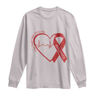 Never Forget World AIDS Day Long Sleeve Shirt Red Ribbon HIV Awareness Gift - Wonder Print Shop