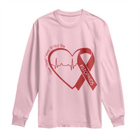 Never Forget World AIDS Day Long Sleeve Shirt Red Ribbon HIV Awareness Gift - Wonder Print Shop