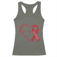 Never Forget World AIDS Day Racerback Tank Top Red Ribbon HIV Awareness Gift - Wonder Print Shop