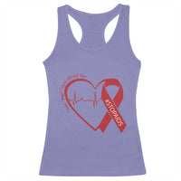 Never Forget World AIDS Day Racerback Tank Top Red Ribbon HIV Awareness Gift - Wonder Print Shop