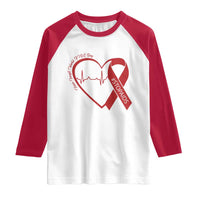 Never Forget World AIDS Day Raglan Shirt Red Ribbon HIV Awareness Gift - Wonder Print Shop
