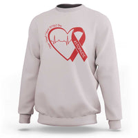 Never Forget World AIDS Day Sweatshirt Red Ribbon HIV Awareness Gift - Wonder Print Shop