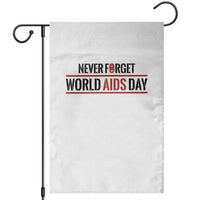 World AIDS Day Never Forget Garden Flag Red Ribbon Support Gift - Wonder Print Shop
