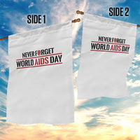 World AIDS Day Never Forget Garden Flag Red Ribbon Support Gift - Wonder Print Shop