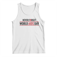 World AIDS Day Never Forget Tank Top Red Ribbon Support Gift - Wonder Print Shop