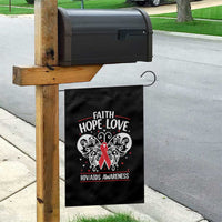 Red Ribbon Faith Hope Love Garden Flag World AIDS Day Gift - Wonder Print Shop