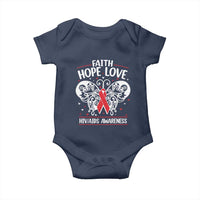 Red Ribbon Faith Hope Love Baby Onesie World AIDS Day Gift - Wonder Print Shop