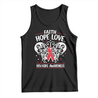 Red Ribbon Faith Hope Love Tank Top World AIDS Day Gift - Wonder Print Shop