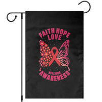 Faith Hope Love HIV Butterfly Garden Flag Awareness Month Gift - Wonder Print Shop