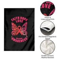 Faith Hope Love HIV Butterfly Garden Flag Awareness Month Gift - Wonder Print Shop