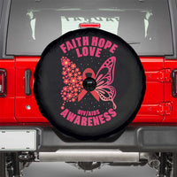 Faith Hope Love HIV Butterfly Spare Tire Cover Awareness Month Gift - Wonder Print Shop