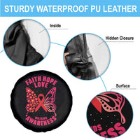 Faith Hope Love HIV Butterfly Spare Tire Cover Awareness Month Gift - Wonder Print Shop