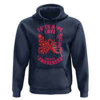Faith Hope Love HIV Butterfly Hoodie Awareness Month Gift - Wonder Print Shop