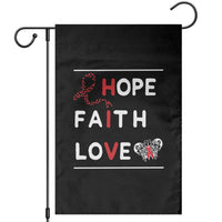 Faith Hope Love HIV AIDS Awareness Garden Flag Hope Strength Empowerment Gift - Wonder Print Shop