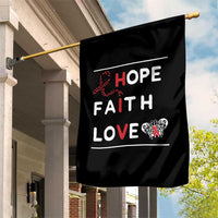 Faith Hope Love HIV AIDS Awareness Garden Flag Hope Strength Empowerment Gift - Wonder Print Shop