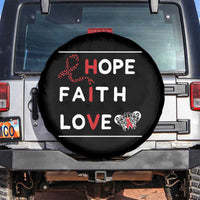 Faith Hope Love HIV AIDS Awareness Spare Tire Cover Hope Strength Empowerment Gift - Wonder Print Shop