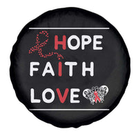 Faith Hope Love HIV AIDS Awareness Spare Tire Cover Hope Strength Empowerment Gift - Wonder Print Shop