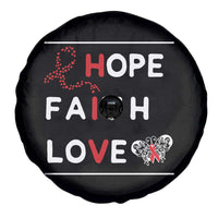 Faith Hope Love HIV AIDS Awareness Spare Tire Cover Hope Strength Empowerment Gift - Wonder Print Shop