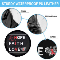 Faith Hope Love HIV AIDS Awareness Spare Tire Cover Hope Strength Empowerment Gift - Wonder Print Shop