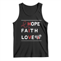 Faith Hope Love HIV AIDS Awareness Tank Top Hope Strength Empowerment Gift - Wonder Print Shop