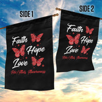 Faith Hope Love HIV AIDS Awareness Butterfly Gift Garden Flag - Wonder Print Shop
