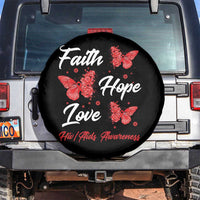 Faith Hope Love HIV AIDS Awareness Butterfly Gift Spare Tire Cover - Wonder Print Shop
