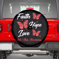 Faith Hope Love HIV AIDS Awareness Butterfly Gift Spare Tire Cover - Wonder Print Shop