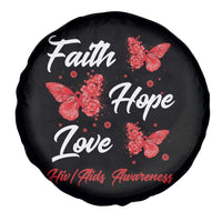 Faith Hope Love HIV AIDS Awareness Butterfly Gift Spare Tire Cover - Wonder Print Shop