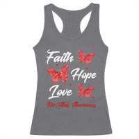 Faith Hope Love HIV AIDS Awareness Butterfly Gift Racerback Tank Top - Wonder Print Shop