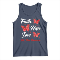 Faith Hope Love HIV AIDS Awareness Butterfly Gift Tank Top - Wonder Print Shop
