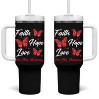 Faith Hope Love HIV AIDS Awareness Butterfly Gift Tumbler With Handle - Wonder Print Shop
