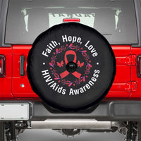 HIV Awareness Empowerment Gift Spare Tire Cover Faith Hope Love - Wonder Print Shop