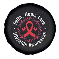 HIV Awareness Empowerment Gift Spare Tire Cover Faith Hope Love - Wonder Print Shop