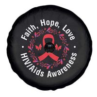 HIV Awareness Empowerment Gift Spare Tire Cover Faith Hope Love - Wonder Print Shop