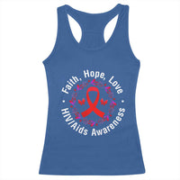 HIV Awareness Empowerment Gift Racerback Tank Top Faith Hope Love - Wonder Print Shop