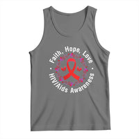 HIV Awareness Empowerment Gift Tank Top Faith Hope Love - Wonder Print Shop