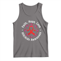 HIV Awareness Empowerment Gift Tank Top Faith Hope Love - Wonder Print Shop