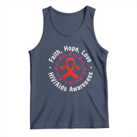 HIV Awareness Empowerment Gift Tank Top Faith Hope Love - Wonder Print Shop