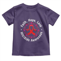 HIV Awareness Empowerment Gift Toddler T Shirt Faith Hope Love - Wonder Print Shop