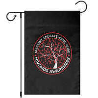 HIV AIDS Awareness Empowerment Gift Garden Flag Support Educate Care Cure - Wonder Print Shop