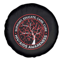 HIV AIDS Awareness Empowerment Gift Spare Tire Cover Support Educate Care Cure - Wonder Print Shop