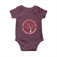 HIV AIDS Awareness Empowerment Gift Baby Onesie Support Educate Care Cure - Wonder Print Shop