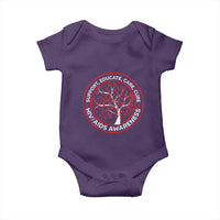 HIV AIDS Awareness Empowerment Gift Baby Onesie Support Educate Care Cure - Wonder Print Shop