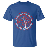 HIV AIDS Awareness Empowerment Gift T Shirt Support Educate Care Cure - Wonder Print Shop
