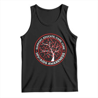 HIV AIDS Awareness Empowerment Gift Tank Top Support Educate Care Cure - Wonder Print Shop